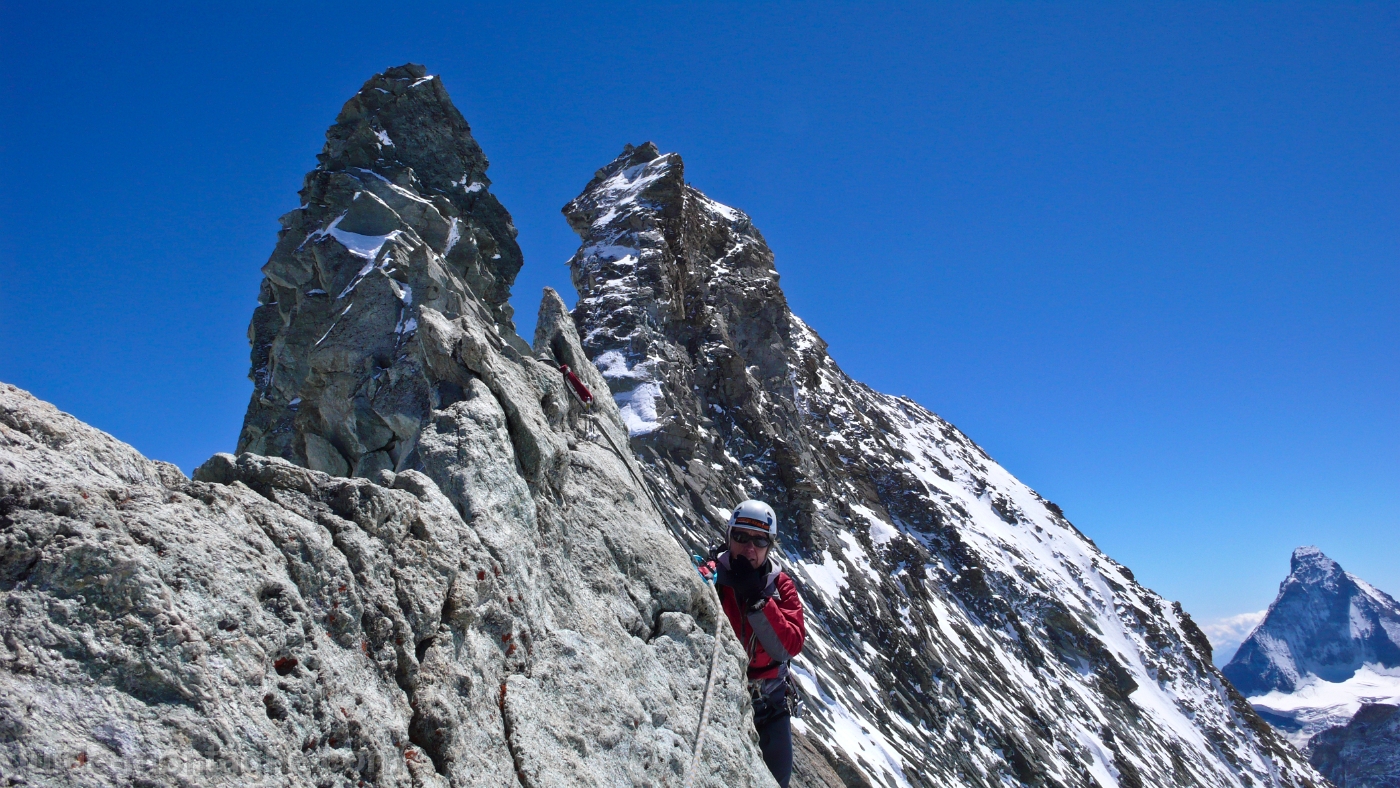 Arete nord du Zinalrothorn le sphinx et la bosse